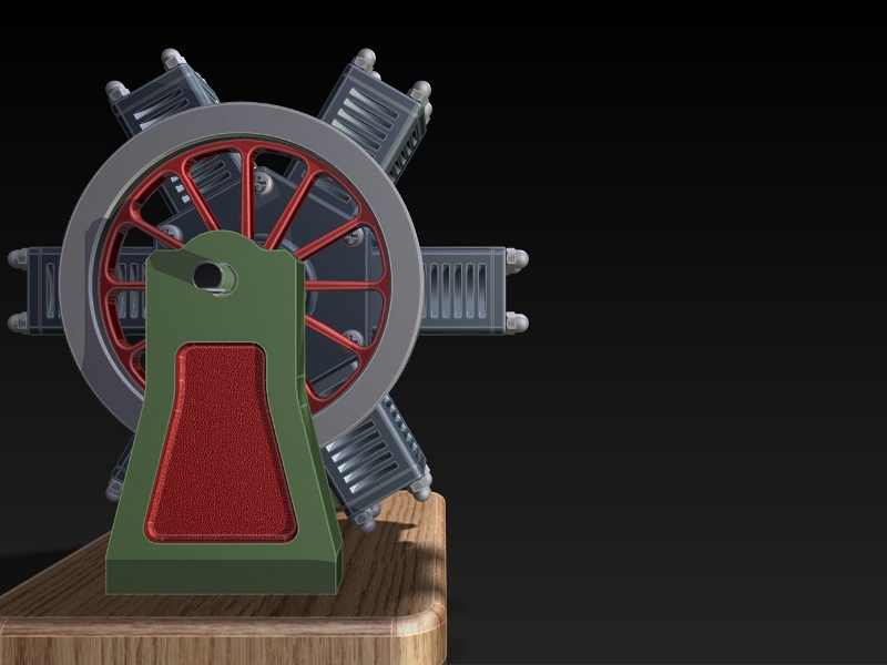 6 Cylinder Radial Engine